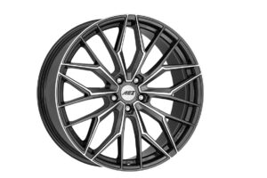 Porto dark Gunmetal/polished 9x19 5x112 ET44 CB66,6 60° 805 kg APR9M8FP44E