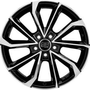 42 Gloss Black Full Polished 8x18 5x112 ET40 CB73,1 60° 770 kg W19354501T56