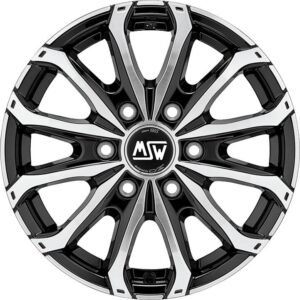48 Van 6 Holes Gloss Black Full Polished 6,5x16 6x120 ET50 CB74,5 60° 1350 kg W19341003T56