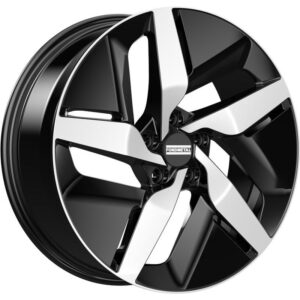 e-Joule Glossy Black Machined 8x19 5x112 ET45 CB57,1 R13 950 kg RF18618