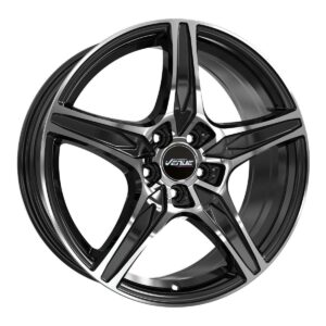 VL5 Black Polish 7x17 5x114.3 ET38 CB67,1 60° 720 kg VVL51770511438671BLP