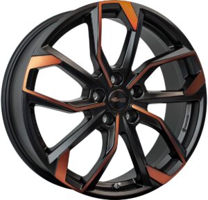 RC34 Black Orange Matt (BOM) 8x19 5x112 ET45 CB57,1 R13 800 kg 352041