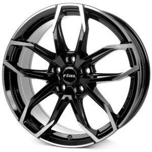 Lucca diamond-black frontpolished 8x18 5x108 ET45 CB70,1 60° 750 kg LUC80845B53-1