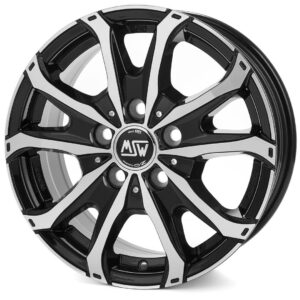 48 Van Gloss Black Full Polished 7x17 5x114.3 ET45 CB66,1 60° 1300 kg W19328003T56