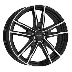 KF dark Black/polished 7x17 5x108 ET42 CB65,1 Flat 725 kg TKFYHBP42E