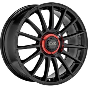 Superturismo Evoluzione Gloss Black + Red Lettering 8,5x20 5x112 ET45 CB79,0 R12 815 kg W01875201EM4