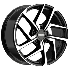Taara Glossy Black Machined 9x20 5x112 ET34 CB66,6 R13 970 kg RF20757