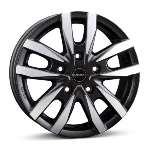 CW5 black polished matt 6x16 5x130 ET68 CB78,1 60° 1400 kg 497706