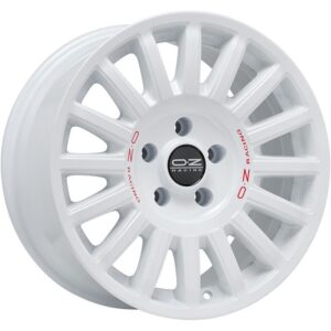 Rally Raid Race White Red Lettering 8,5x18 5x130 ET48 CB71,6 R14 950 kg W01C0115733