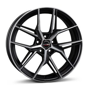 QX black polished matt 8x19 5x108 ET50 CB72,6 60° 650 kg 497851