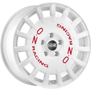 Rally Racing Race White Red Lettering 8x17 5x112 ET35 CB75,0 R12 700 kg W01A3320433