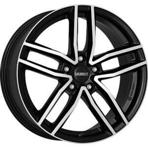 TR dark Black/polished 7,5x18 5x108 ET48 CB70,1 60° 740 kg TTRFHBP48